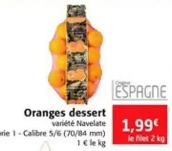 Colruyt Oranges dessert offre