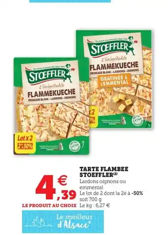 Super U Tarte Flambee Stoeffler offre