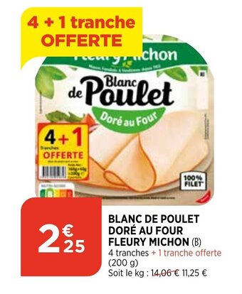 Fleury Michon Blanc de Poulet Doré Au four