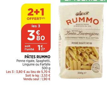 Maximarché Rummo Pâtes offre