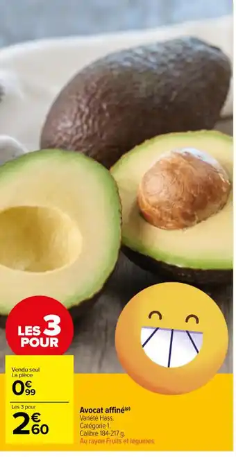 Carrefour Market Avocat Affiné offre
