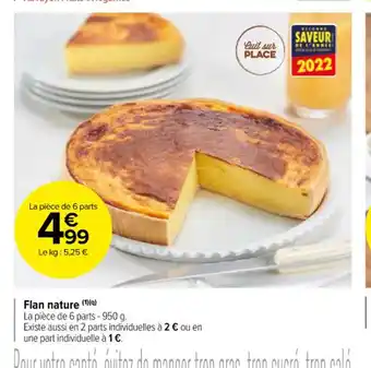 Carrefour Market Flan Nature offre