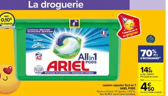 Carrefour Market Ariel Pods Lessive Capsules Tout En 1 offre