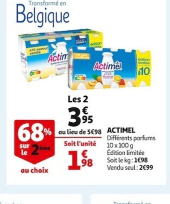 Auchan Actimel offre