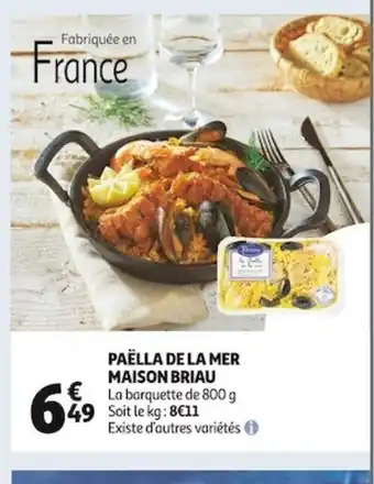 Auchan Paëlla de La Mer Maison Briau offre