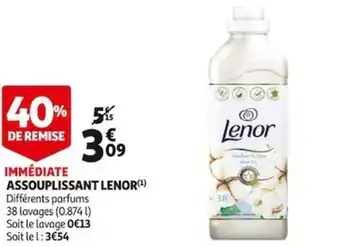 Auchan Lenor assouplissant offre
