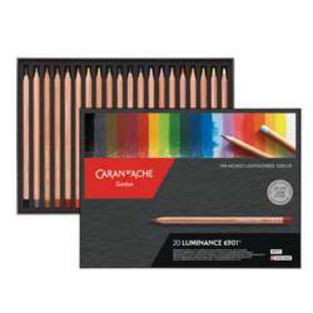 Promo Coffrets de crayons de couleur luminance 6901 de caran d'ache