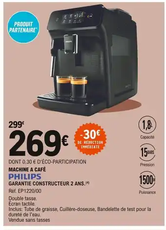 E.Leclerc Machine a cafe philips offre