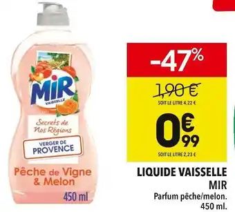 Supeco Mir liquide vaisselle offre