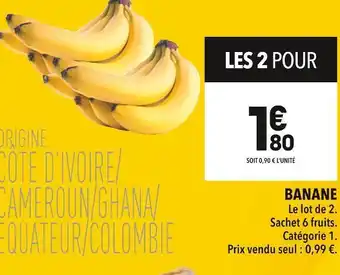 Supeco Banane offre