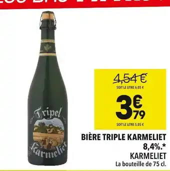 Supeco Karmeliet bière triple 8,4%. offre