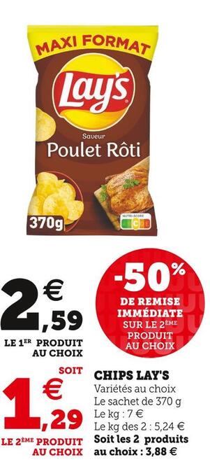 U Express Lay's chips offre