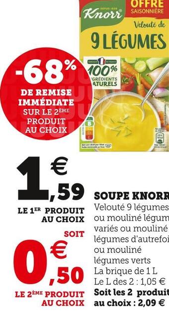 U Express Knorr soupe offre