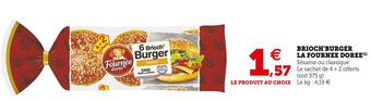 U Express La fournee dorée brioch'burger offre