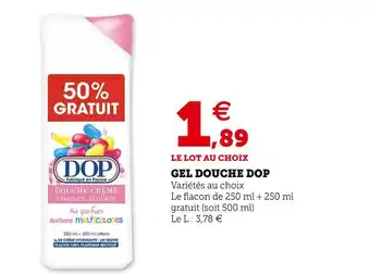 Super U Dop gel douche offre