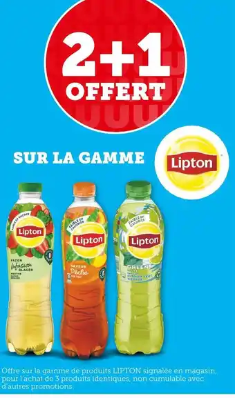 Super U Lipton bon plan sur la gamme lipton offre