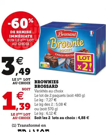 Super U Brossard brownies offre