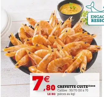 Super U Crevette cuite offre