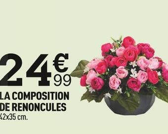 Centrakor La composition de renoncules offre