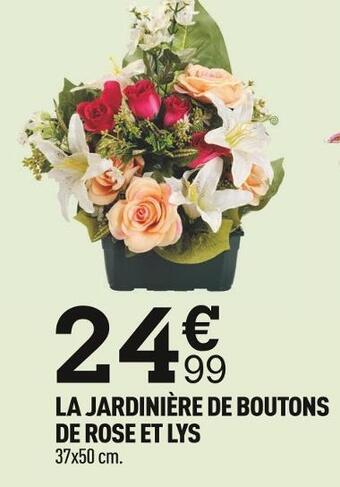 Centrakor La jardinière de boutons de rose et lys offre