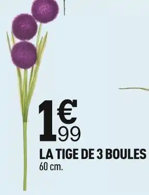 Centrakor La tige de 3 boules offre