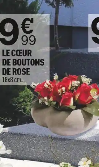 Centrakor Le cœur de boutons de rose offre