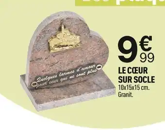 Centrakor Le cœur sur socle offre