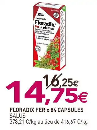 naturéO Salus floradix fer offre