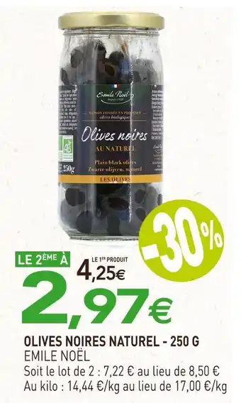 naturéO Emile noël olives noires naturel offre