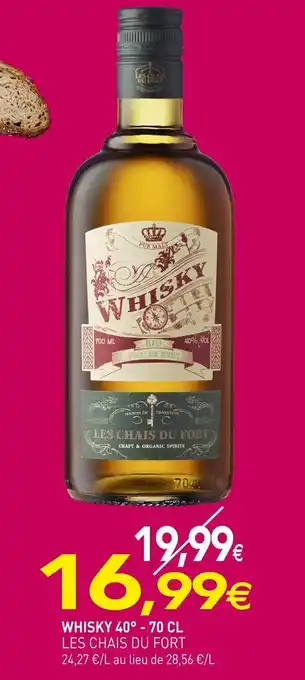 Les chais du fort whisky 40°
