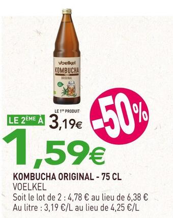 naturéO Voelkel kombucha original offre