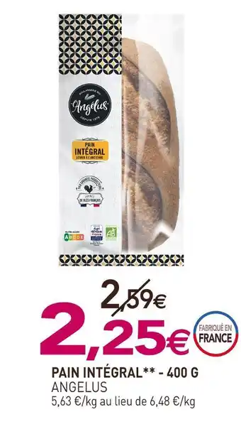 naturéO Angelus pain intégral offre