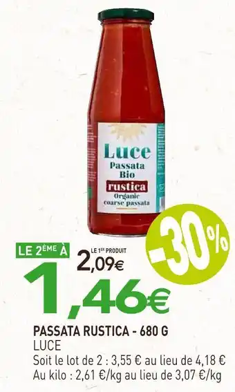Luce passata rustica