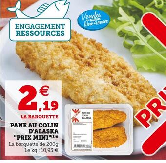Pané au colin d'alaska "prix mini"