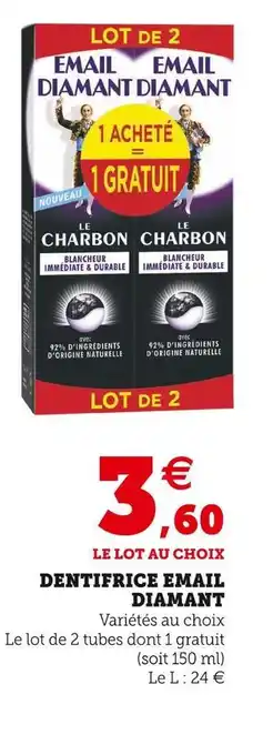 Diamant dentifrice email