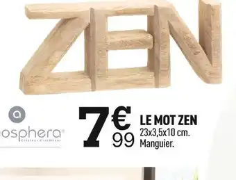 Centrakor Atmosphera le mot zen offre