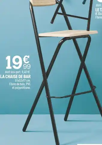 La chaise de bar