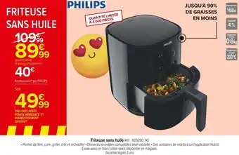 Carrefour Market Philips friteuse sans huile offre