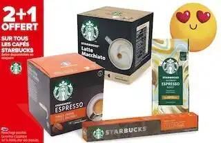 Carrefour Market Starbucks bon plan sur tous les cafés starbucks offre