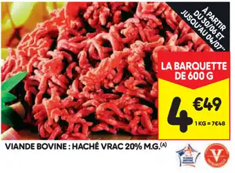 Leader Price Viande bovine : haché vrac offre