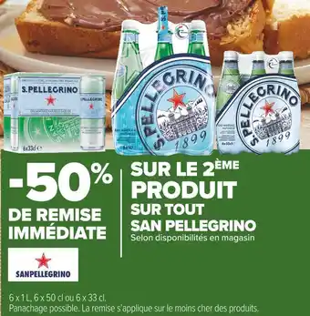 Carrefour Market San pellegrino bon plan sur tout san pellegrino offre