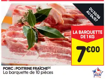 Leader Price Porc : poitrine fraîche offre