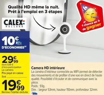 Camera hd intérieure