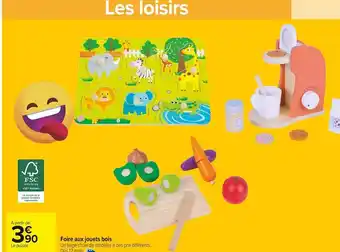 Carrefour Market Foire aux jouets bois offre