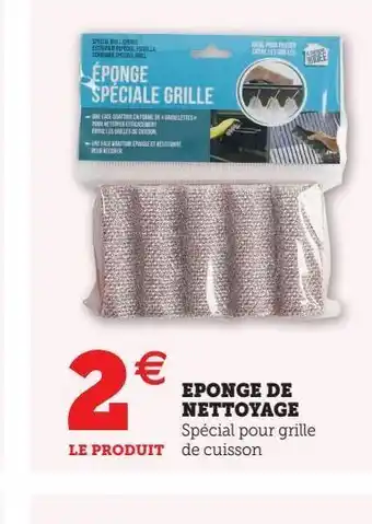 Hyper U Éponge nettoyage offre