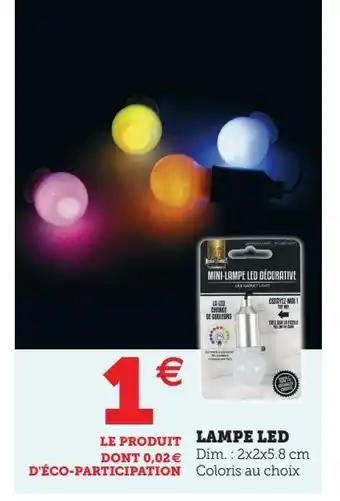 Hyper U Lampe led offre