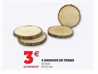 Hyper U 4 dessous de verre offre
