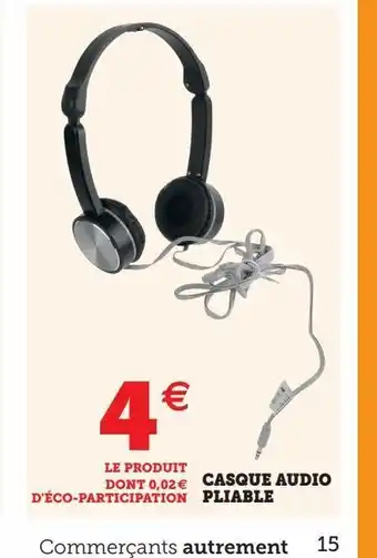 Hyper U Casque audio pliable offre