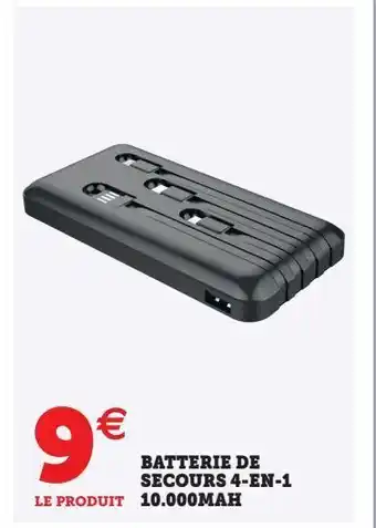 Hyper U Batterie de secours 4-en-1 10.000mah offre