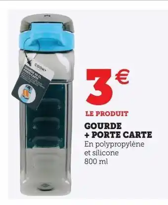 Hyper U Gourde + porte carte offre